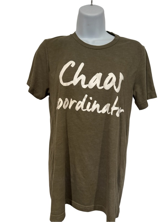 Bella Canvas Tops - Bella Canvas Olive Green Tee with White Script Logo